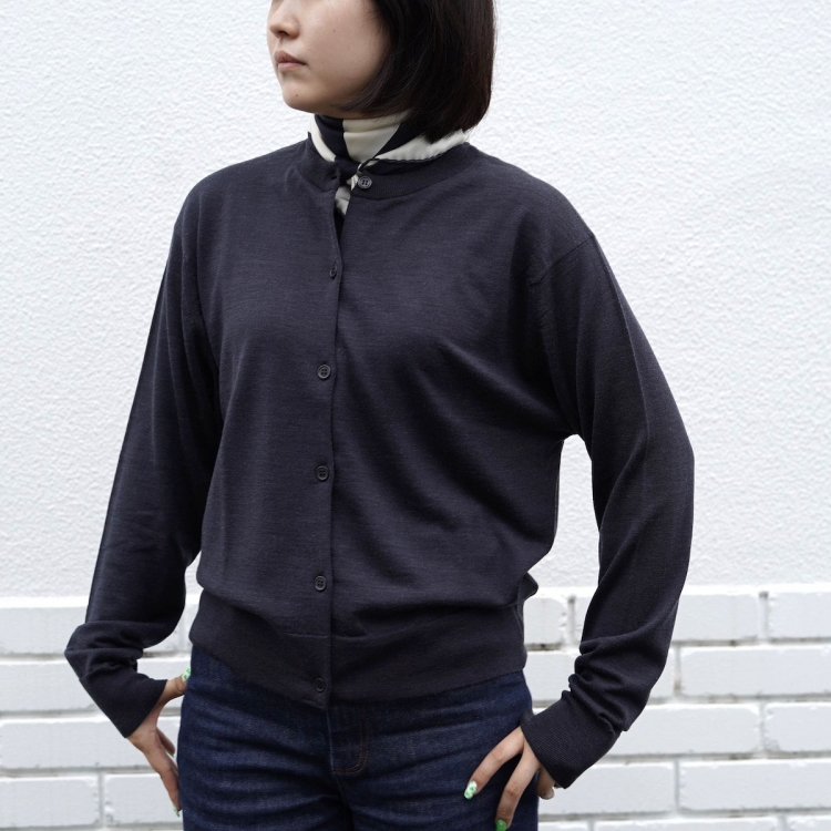 JOHNJOHN SMEDLEY / CARDIGAN RN LS (Black)