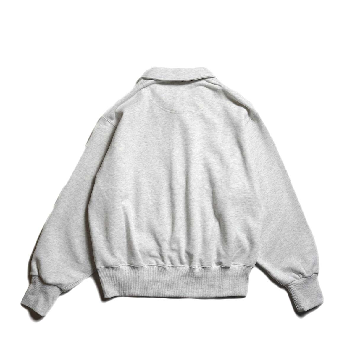 KHA:KI / SWEAT POLO PULLOVER (Ash Gray) 背面