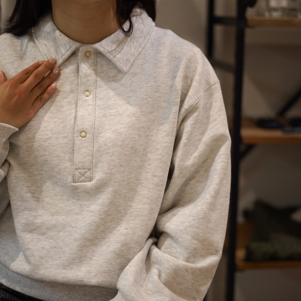 KHA:KI / SWEAT POLO PULLOVER 155cm着用③