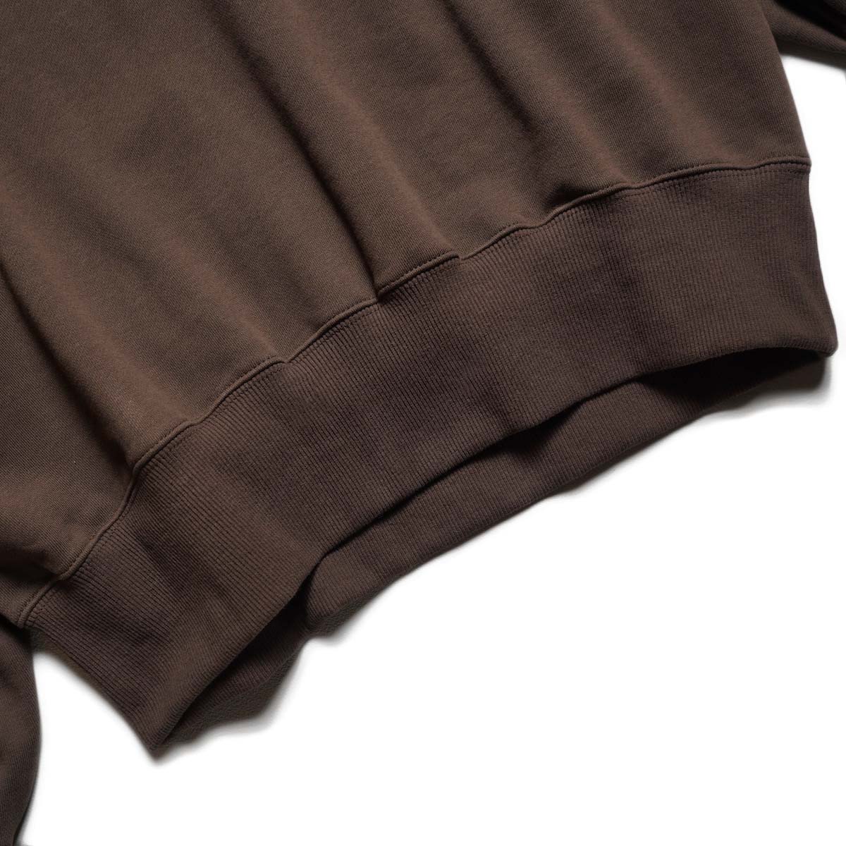 KHA:KI / SWEAT POLO PULLOVER (Brown) 裾
