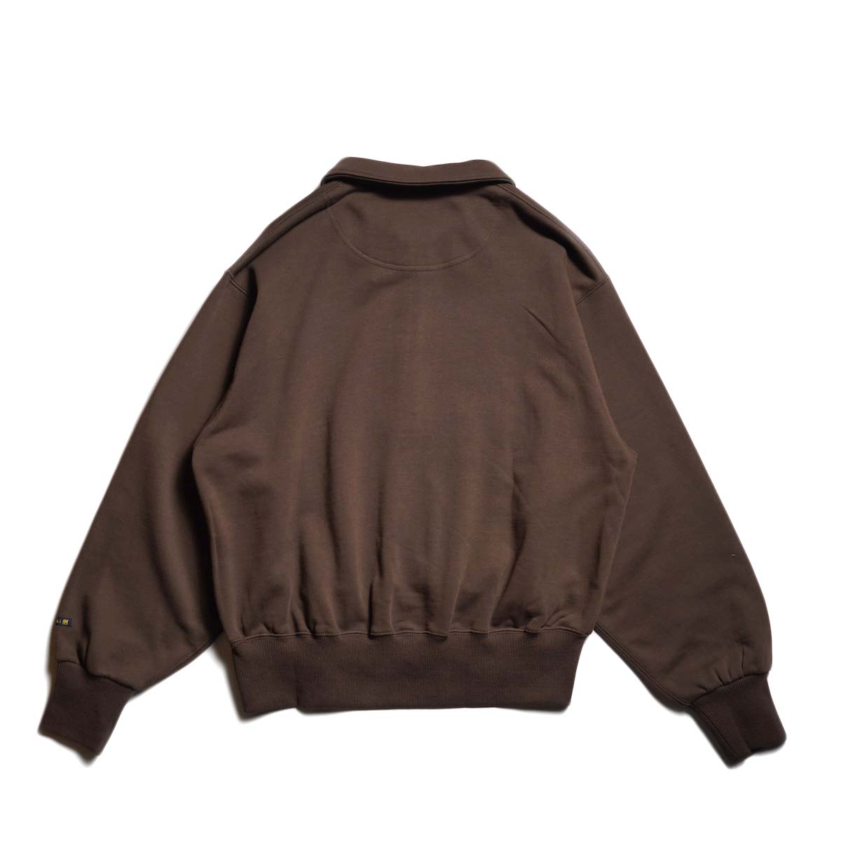 KHA:KI / SWEAT POLO PULLOVER (Brown) 背面