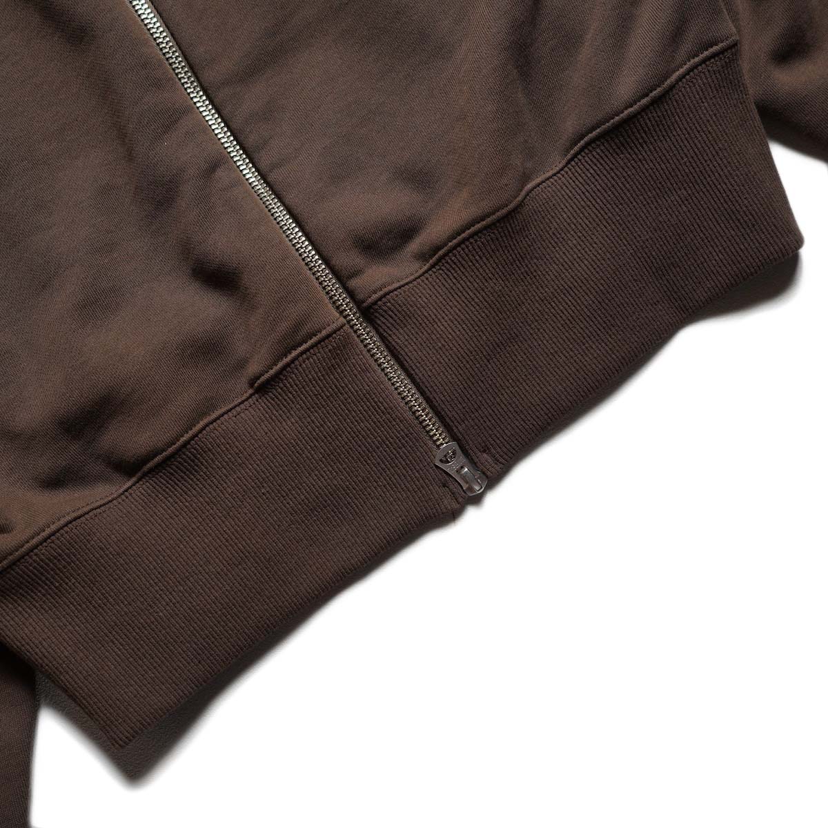 KHA:KI / 2WAY SWEAT SHIRT (Brown) 裾
