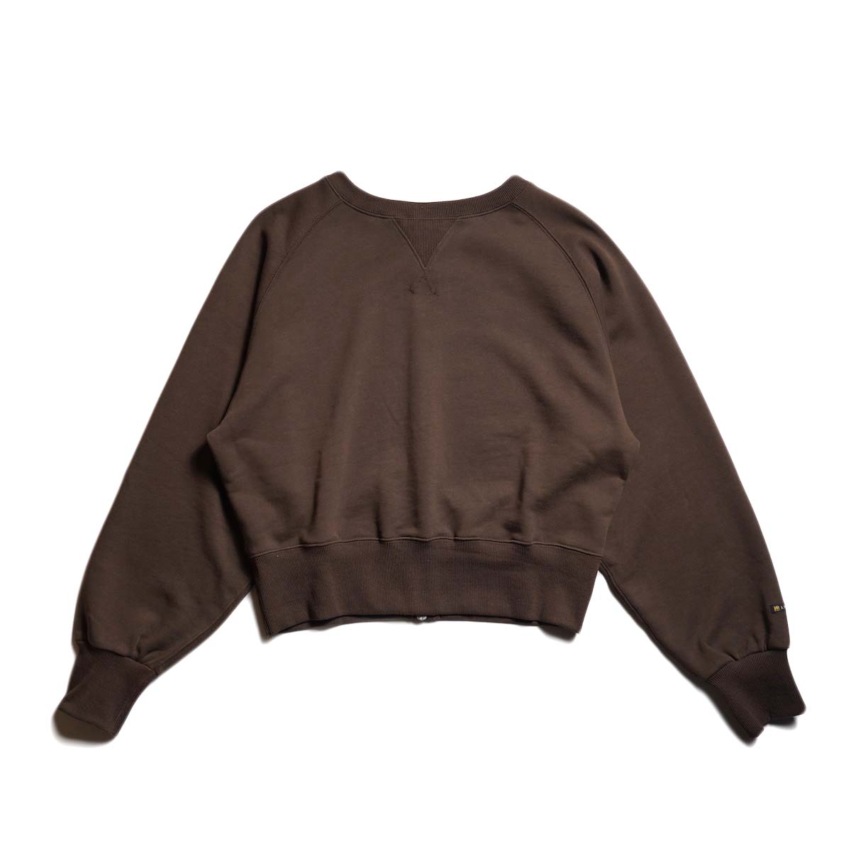 KHA:KI / 2WAY SWEAT SHIRT (Brown) 背面