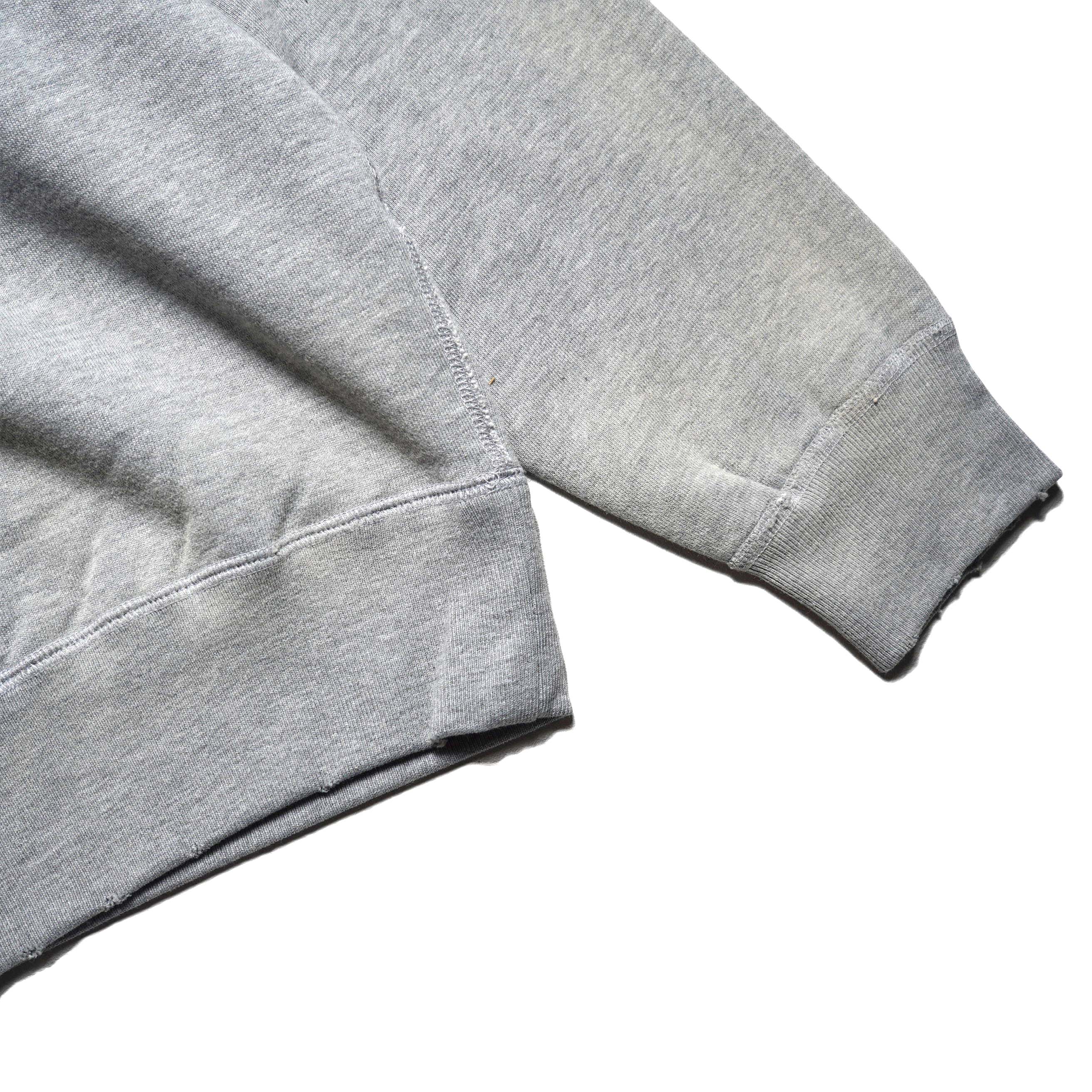 KHA:KI / DAMAGE SWEAT SHIRT -MY MUSE- (Gray) 袖リブ