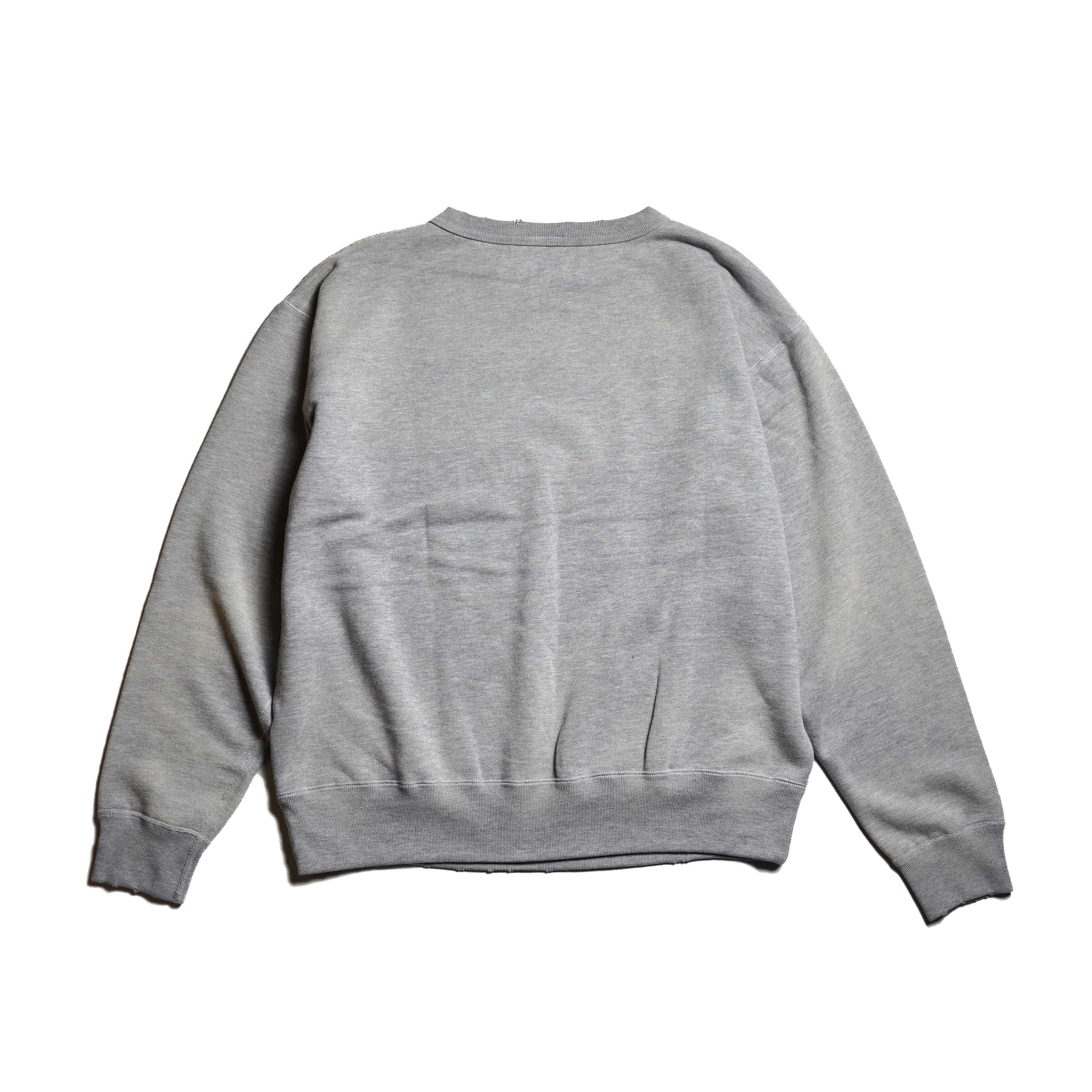 KHA:KI / DAMAGE SWEAT SHIRT -MY MUSE- (Gray) 背面