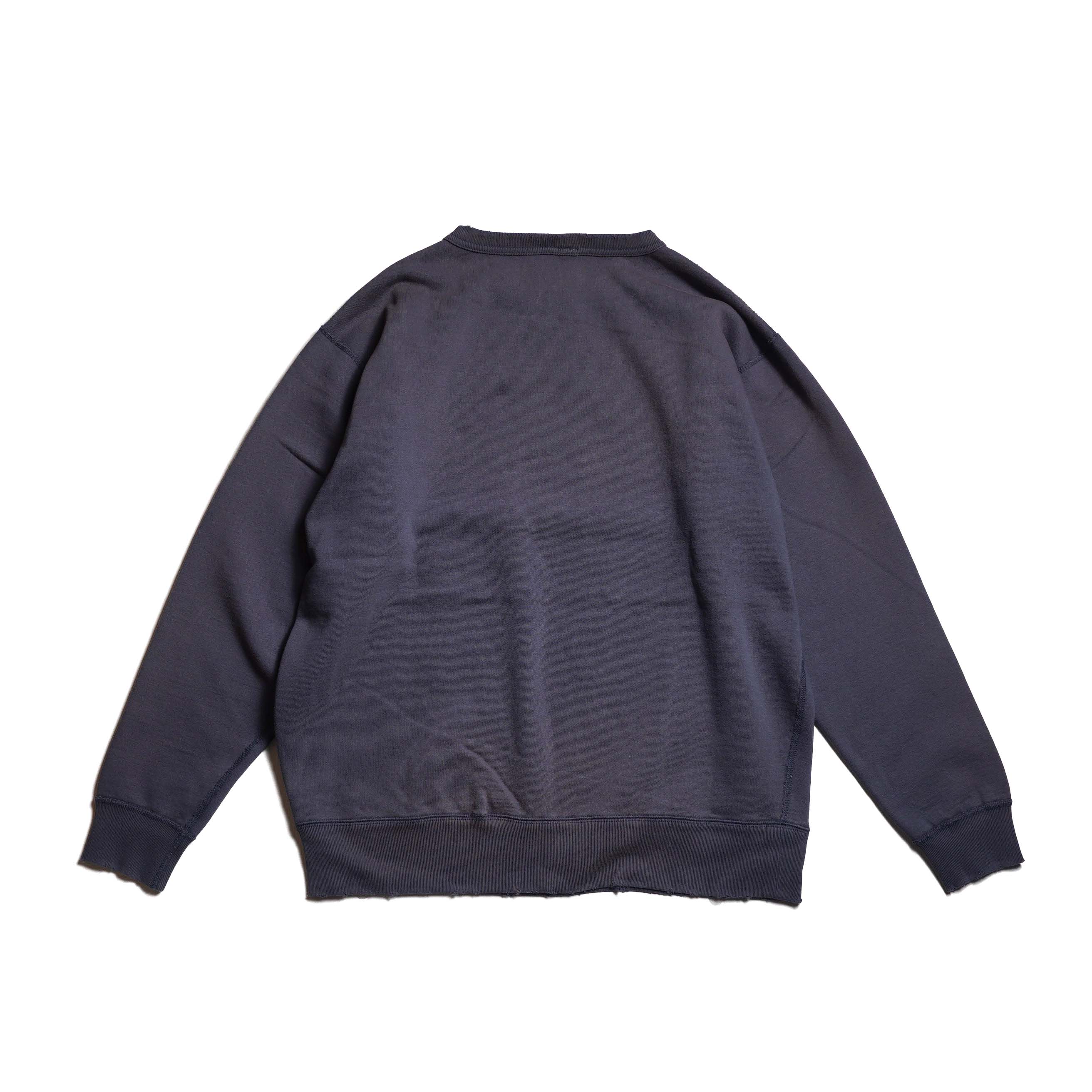 KHA:KI / DAMAGE SWEAT SHIRT -MY MUSE- (Navy) 背面
