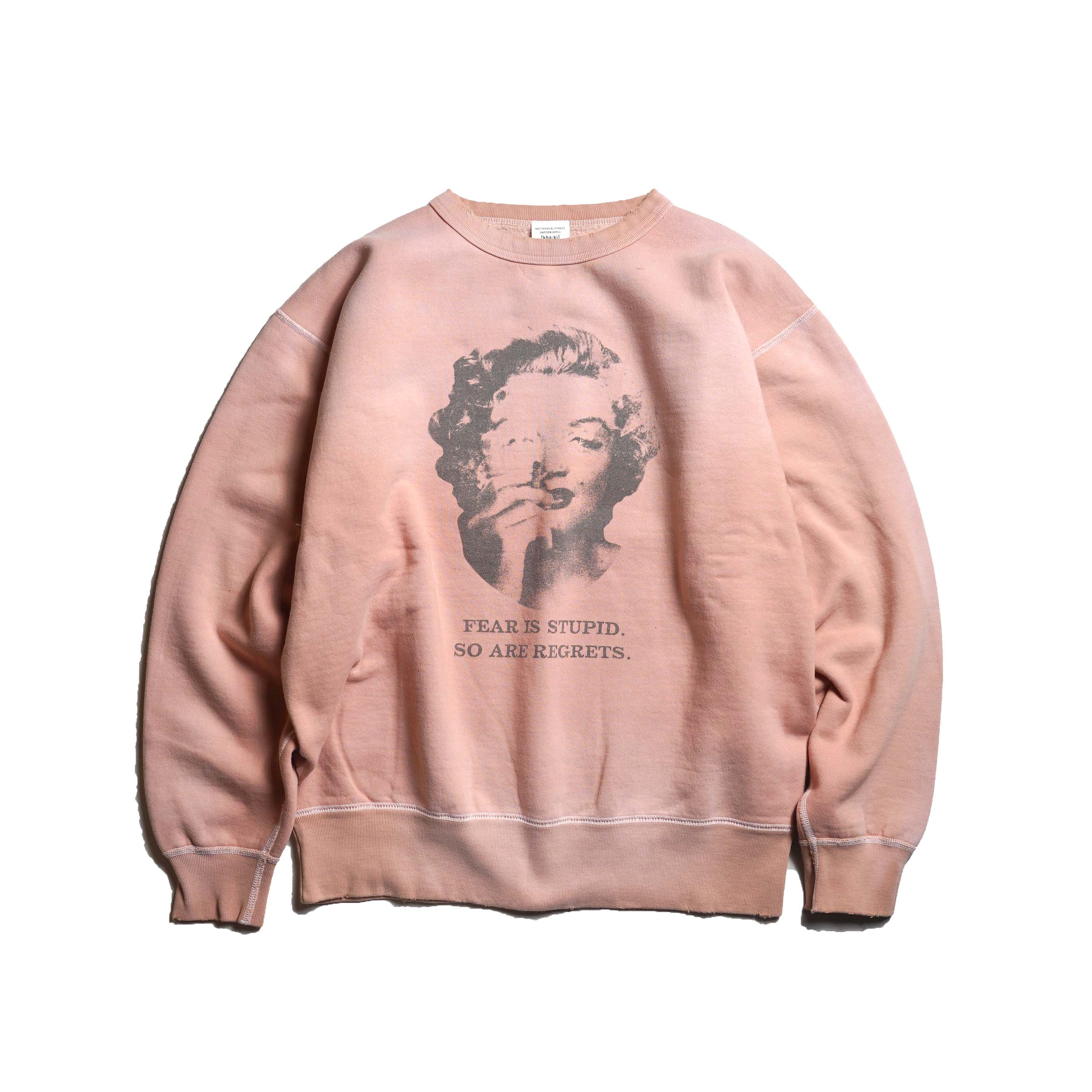 KHA:KI / DAMAGE SWEAT SHIRT -MY MUSE- (VintagePink)