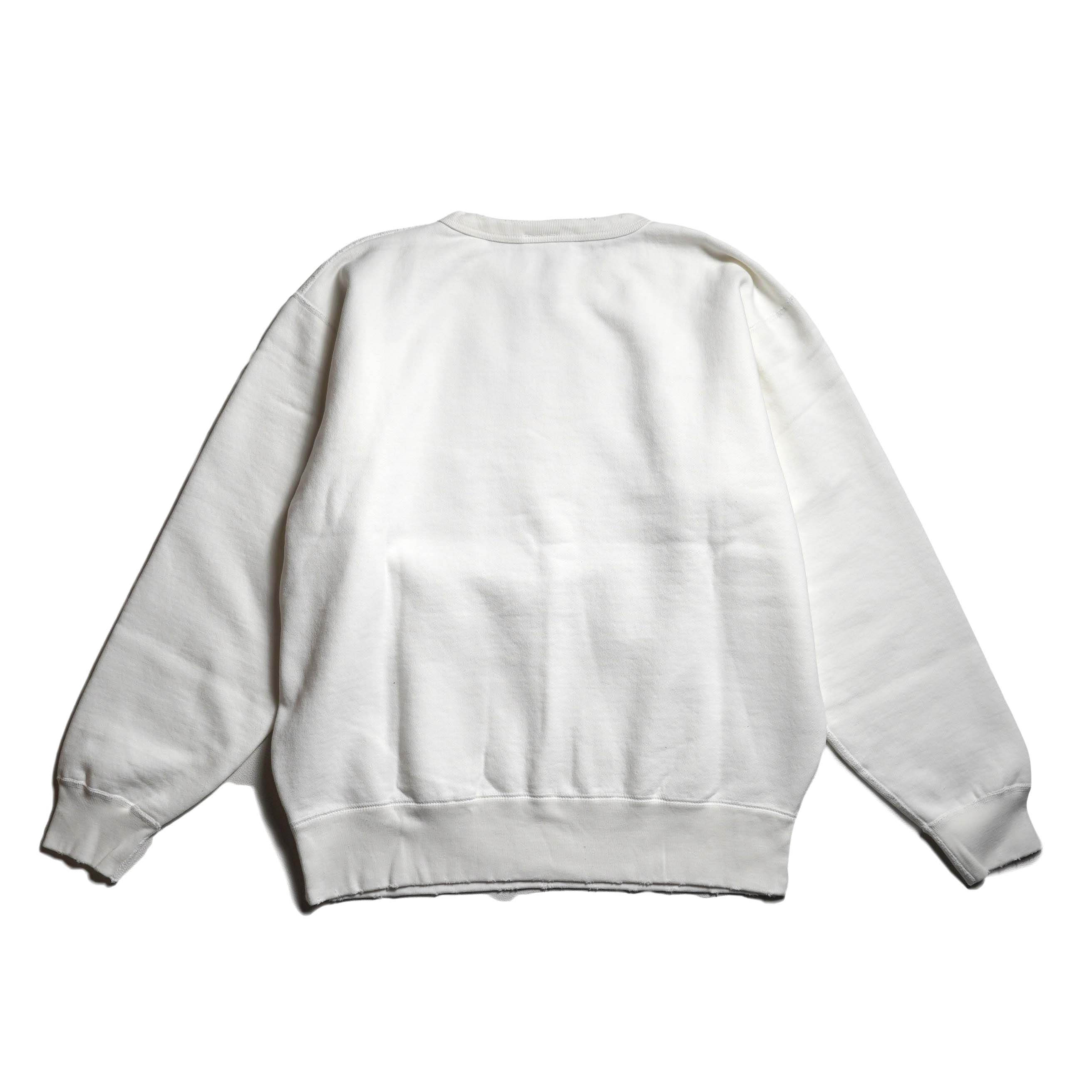 KHA:KI / DAMAGE SWEAT SHIRT -MY MUSE- (White) 背面