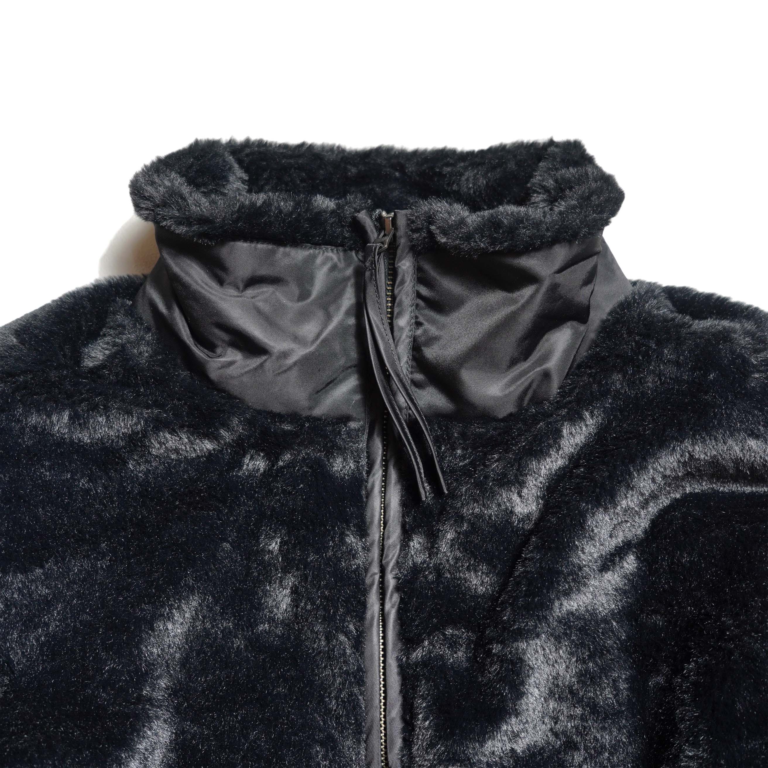 KHA:KI / ECO FUR SWITCH JACKET (Black) ネック