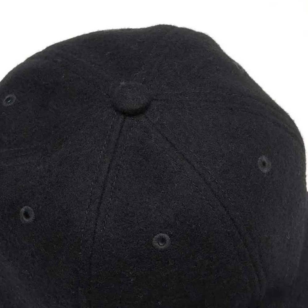 KIJIMA TAKAYUKI / MELTON 6PANEL CAP (Black) クラウン