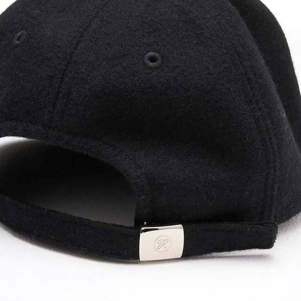 KIJIMA TAKAYUKI / MELTON 6PANEL CAP (Black) アジャスター