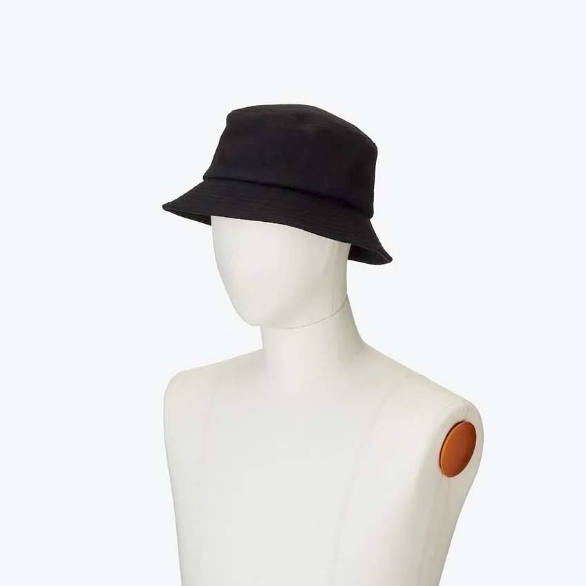 KIJIMA TAKAYUKI / MELTON BUCKET HAT (Black) 着用イメージ①