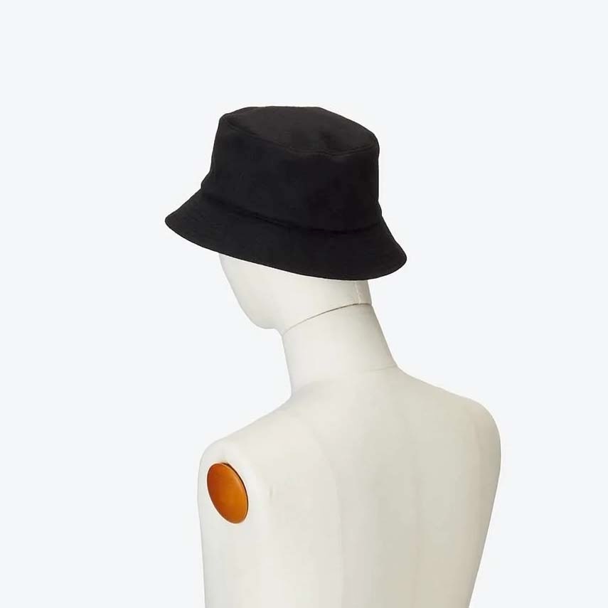 KIJIMA TAKAYUKI / MELTON BUCKET HAT (Black) 着用イメージ②
