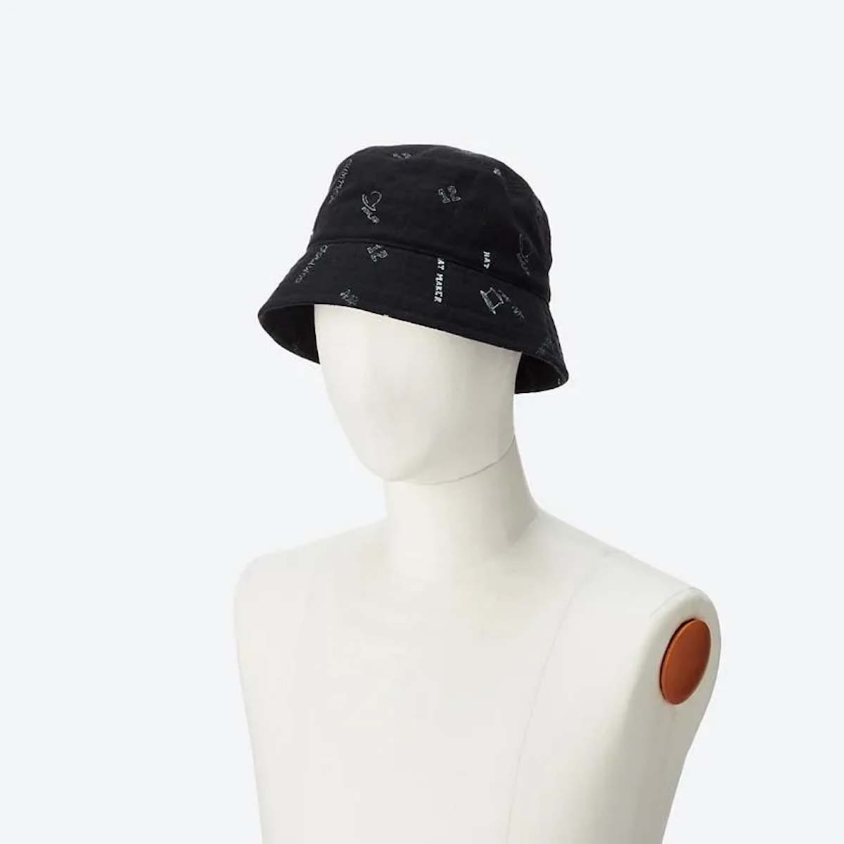 KIJIMA TAKAYUKI / MKNY261208 Linen Cotton Printed Tight Bucket Hat 着用イメージ①