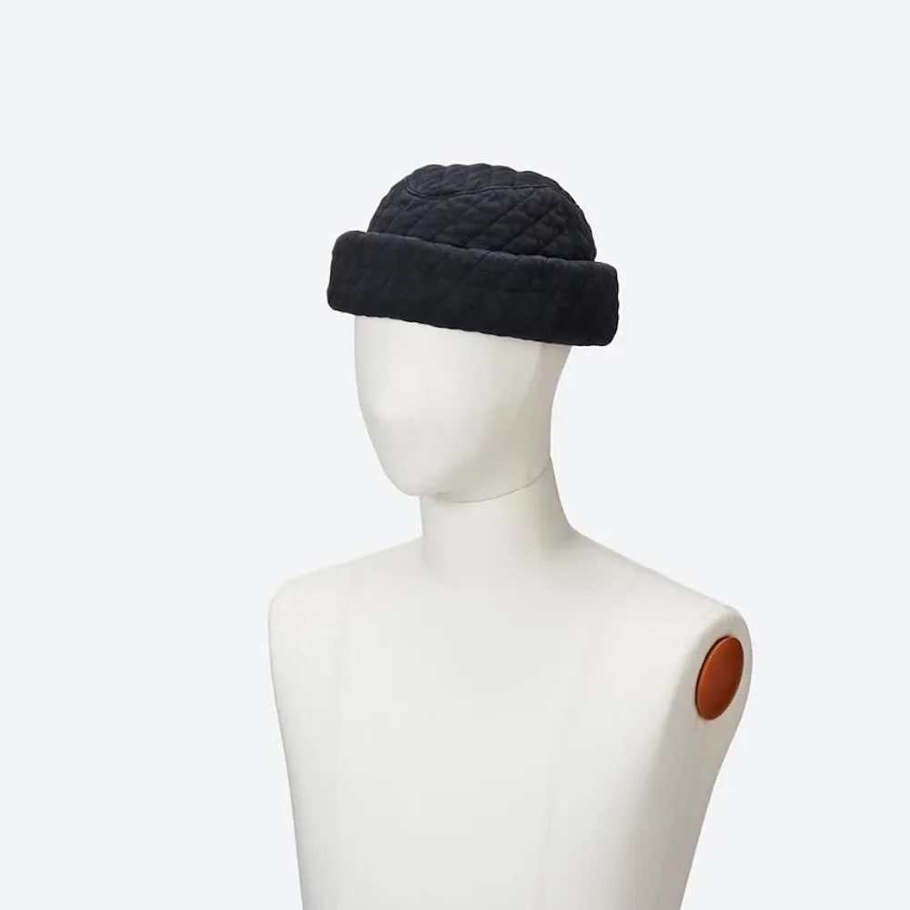 KIJIMA TAKAYUKI / MYYY252815 Jersey Quilted Garrison Cap (Black)