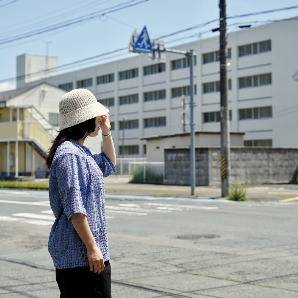 KIJIMA TAKAYUKI / WKNY261109 POLY WASHI KNIT METRO HAT (Ivory / Black)