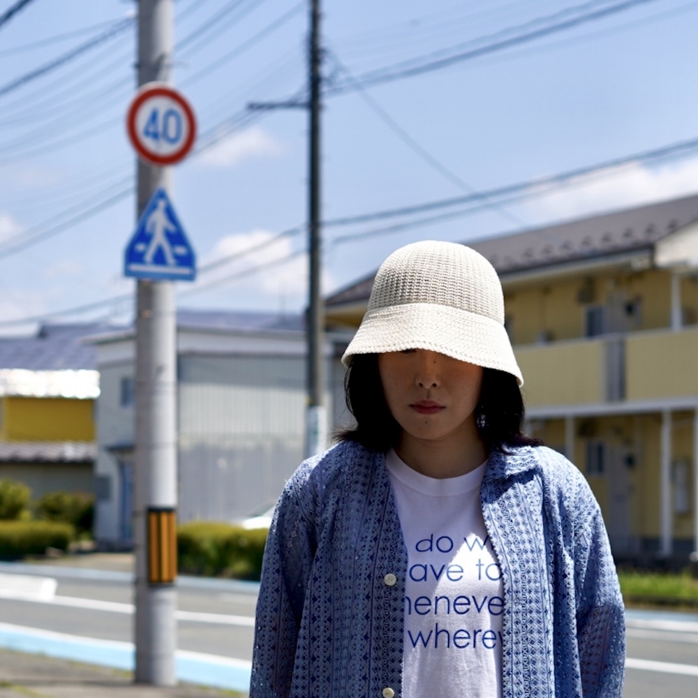KIJIMA TAKAYUKI / WKNY261109 POLY WASHI KNIT METRO HAT (Ivory / Black)