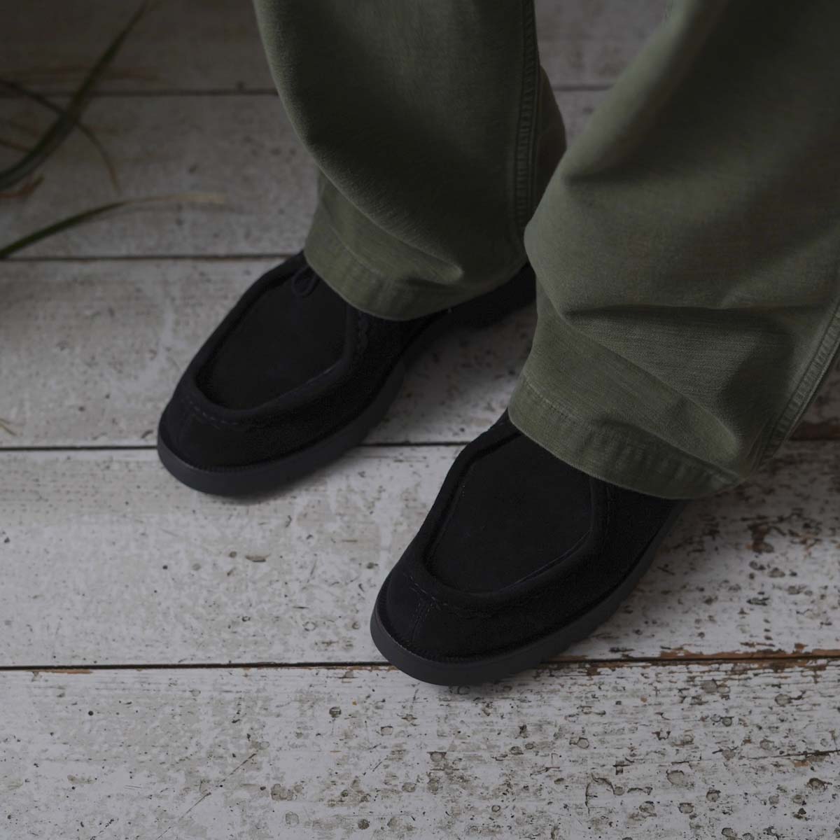 KLEMAN / PADROR VV (Suede Black) 着用イメージ①