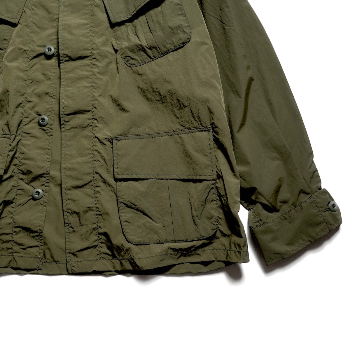 MADE IN STANDARD / NYLON JUNGLE FATIGUE JACKET (Olive)
