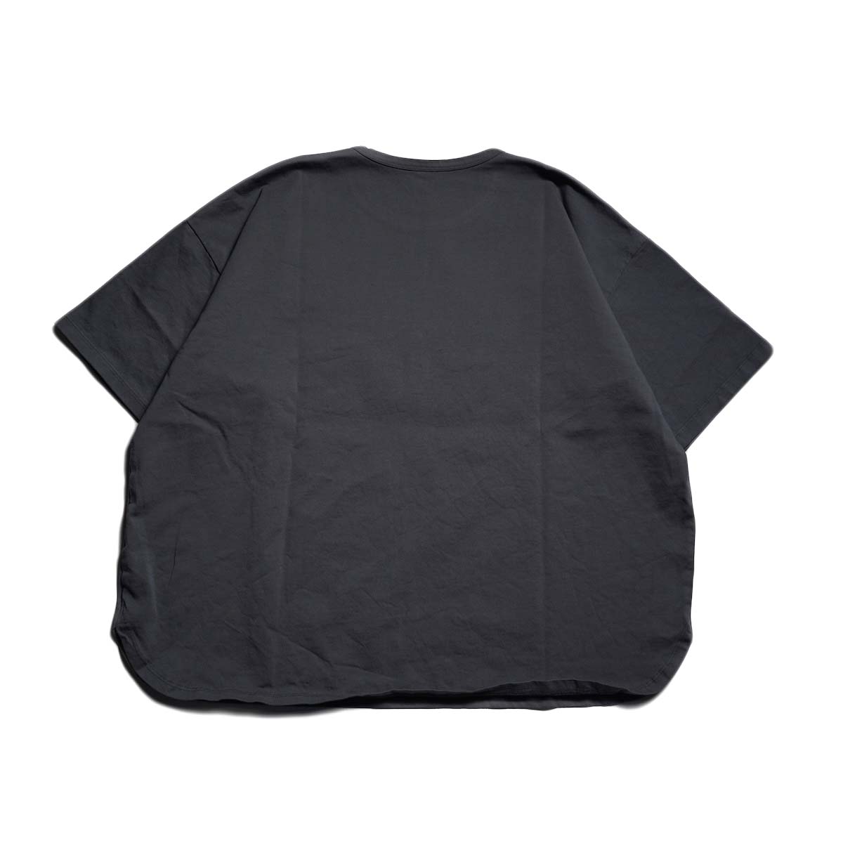 maison de soil / COTTON JERSEY CREW-NECK T-SHIRT (DK.Grey)