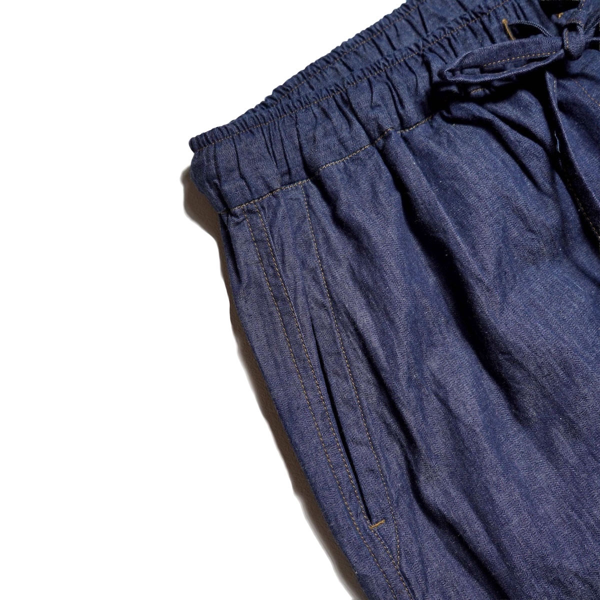 maison de soil / LIGHT WEIGHT DENIM EASY PANTS (DK.Indigo)