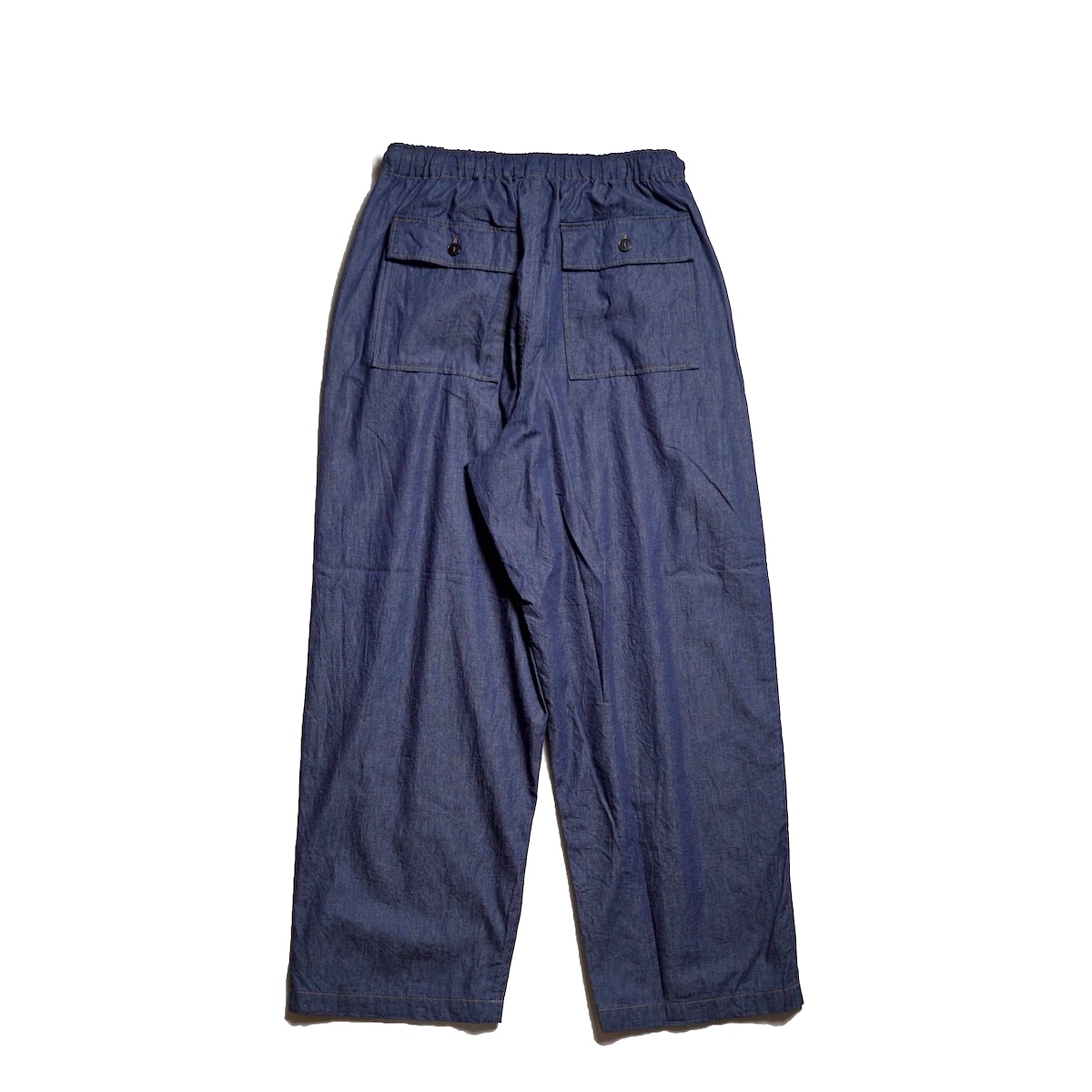 メゾン soil de maison メゾンドソイル　デニムパンツ mamaya ド 2TUCK CANVAS DYED LINEN FRENCH 40s ソイル パンツ