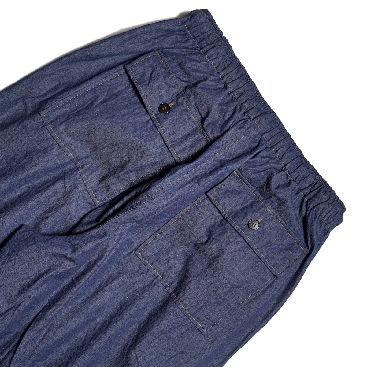 maison de soil / LIGHT WEIGHT DENIM EASY PANTS (DK.Indigo)