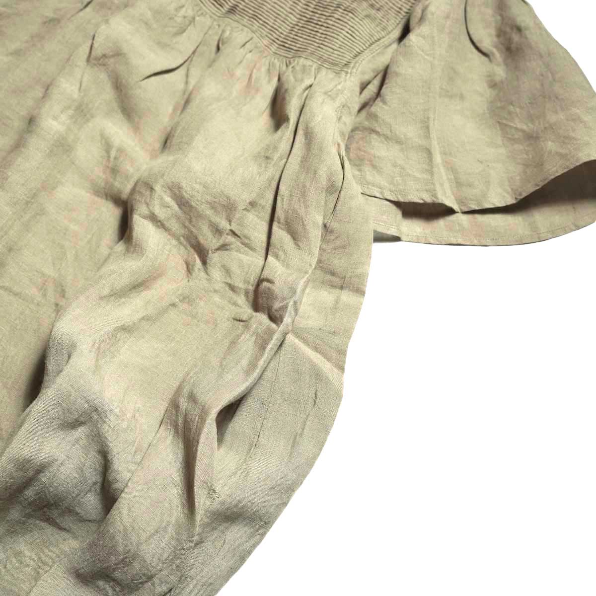 maison de soil / YARN DYE AUTO LOOM 60s LINEN PLAIN BACK OPENING