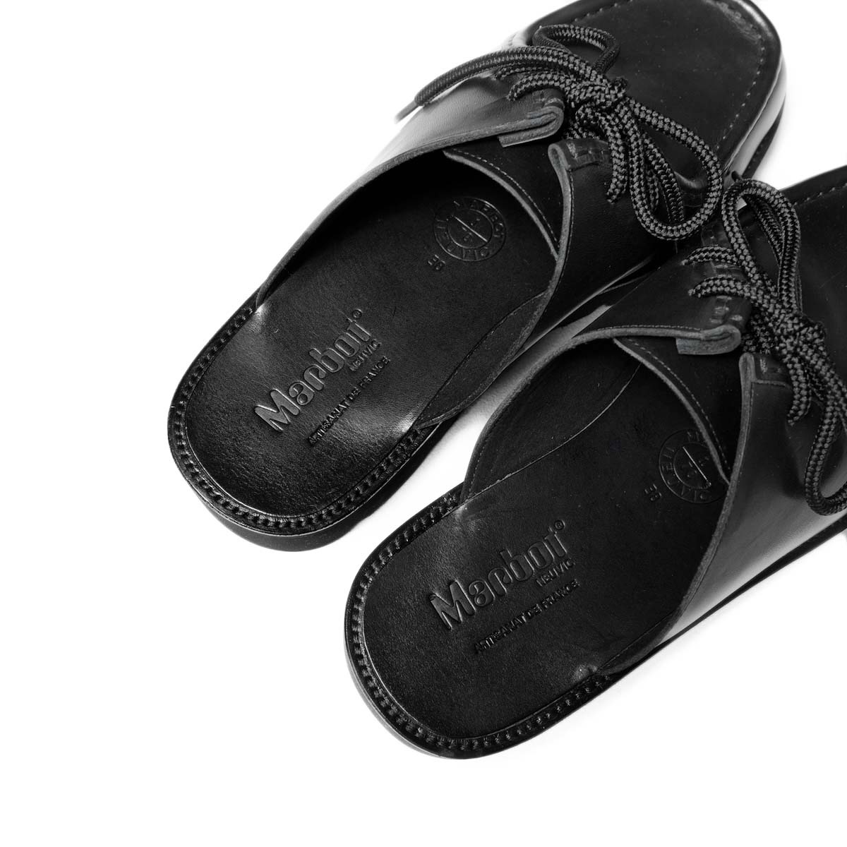 ★未使用品★Marbor （マルボー）レザーサンダル Marbot / MOCCASIN SANDAL (Black)