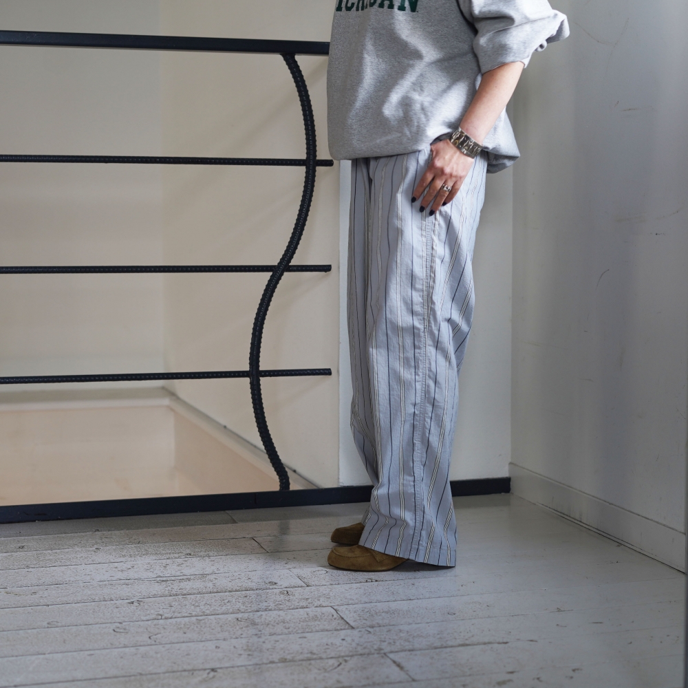MASTER&Co. / COTTON STRIPED DRAWSTRING PANTS 161cm / S size 着用②