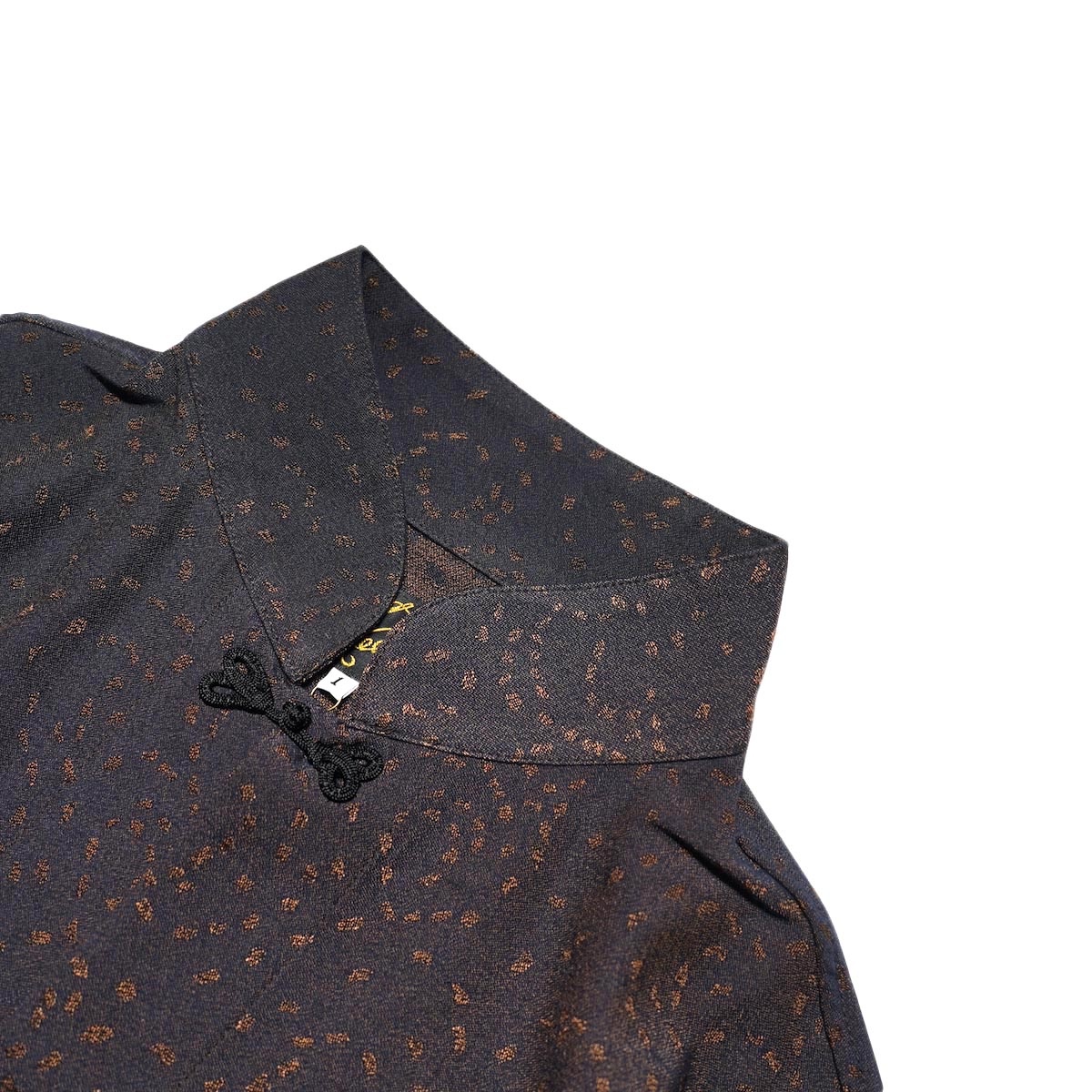 Needles チャイナシャツ カバーオール ブラック XS Needles チャイナシャツ カバーオール ブラック XS Needles