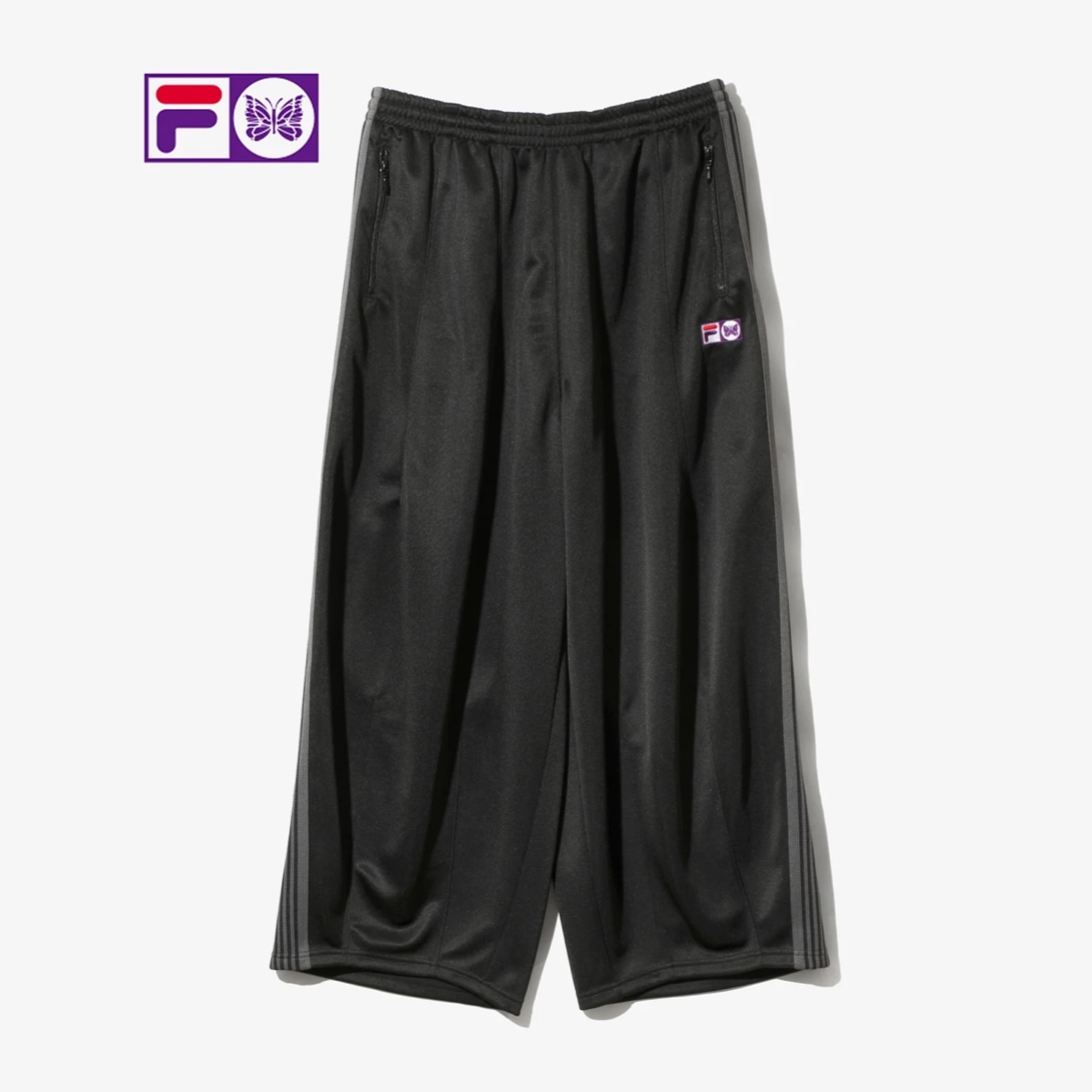 パンツ Needles Track Pant Black Needles×FILA / Ventisei H.D. Track Pant (Black)