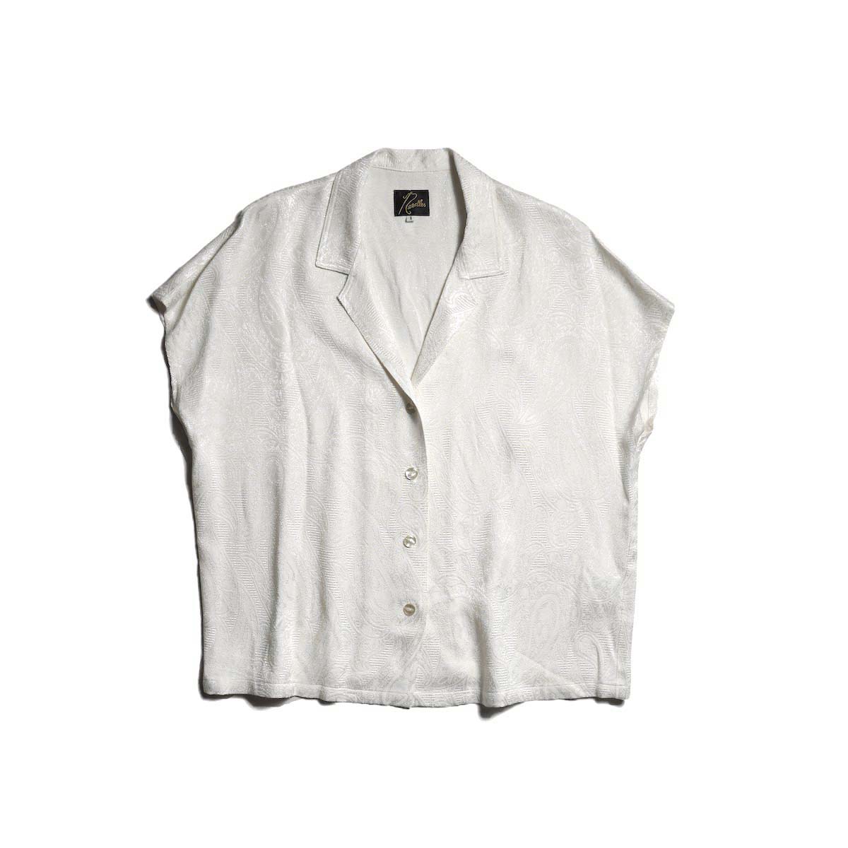 Needles / French Sleeve Blouse - Paisley Jacquard (Off White)