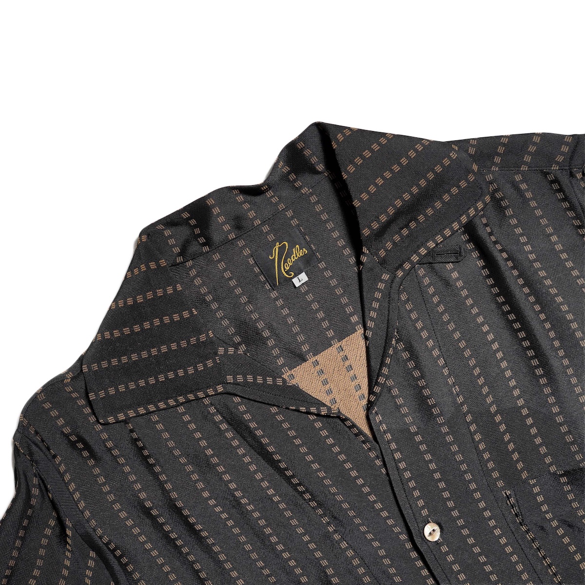 Needles / S/S Italian Collar Shirt - Jacquard Cloth (Square)