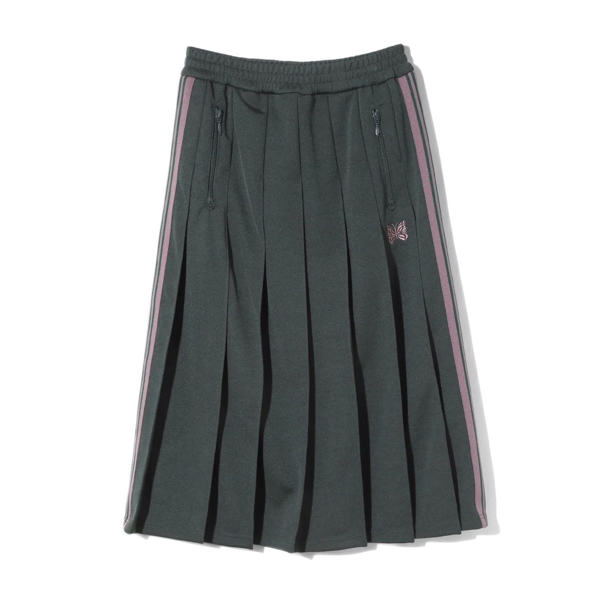 パンツ Needles SS25 PLEATED TRACK SKIRT Needles / Pleated Track Skirt - Poly Smooth (Ivory)