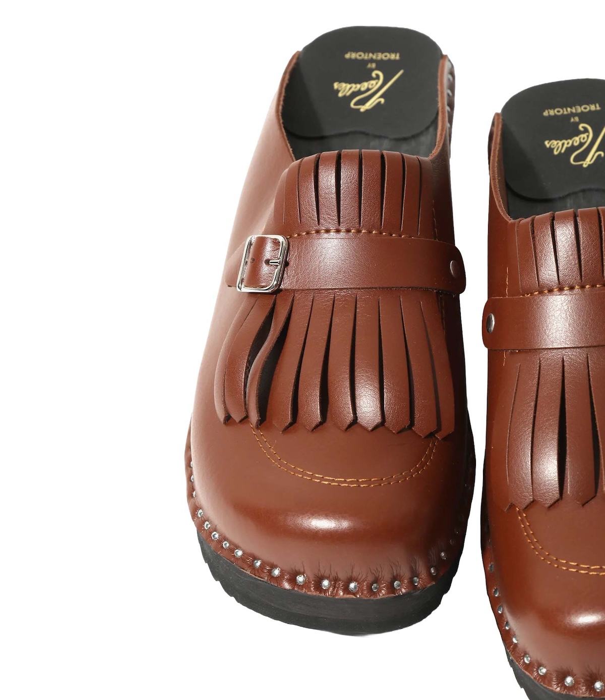 Needles × Troentorp / Swedish Clog - Kilt & Strap / Smooth (Brown) キルト