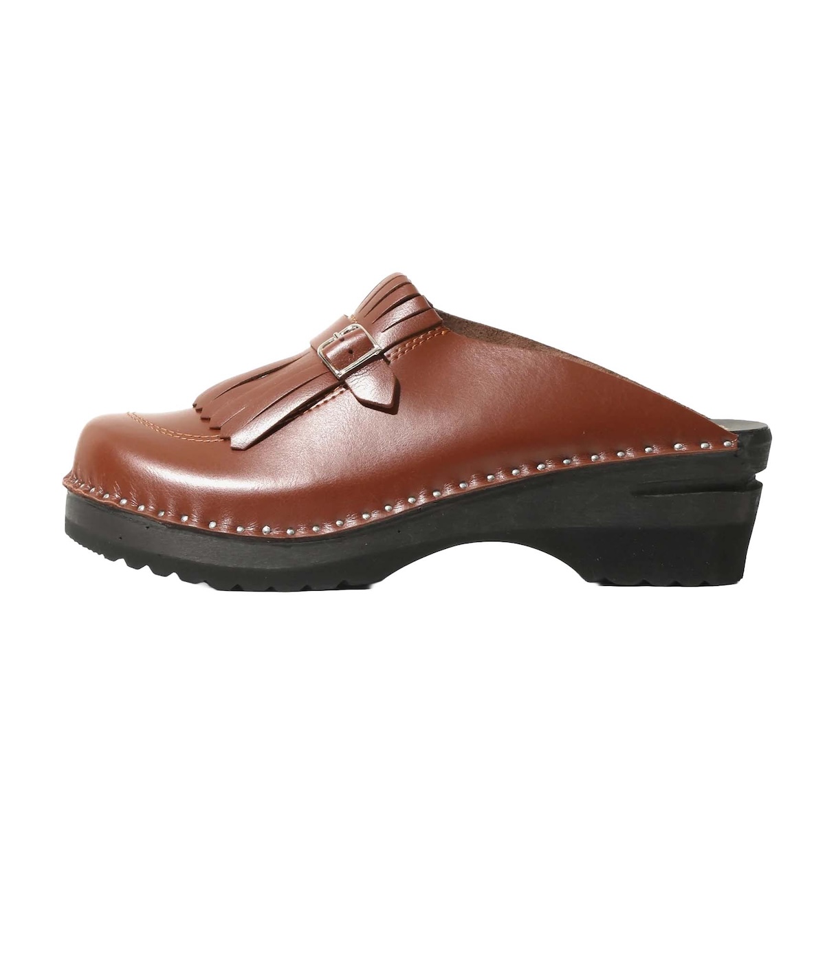 Needles × Troentorp / Swedish Clog - Kilt & Strap / Smooth (Brown) サイド