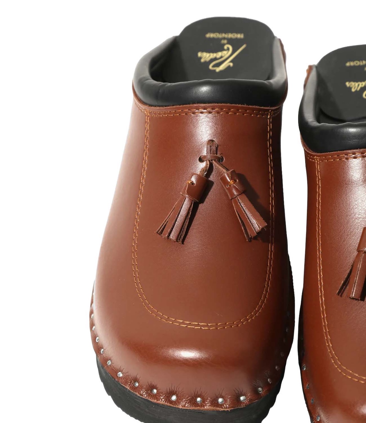 Needles × Troentorp / Swedish Clog - Tassel / Smooth (Brown) タッセル