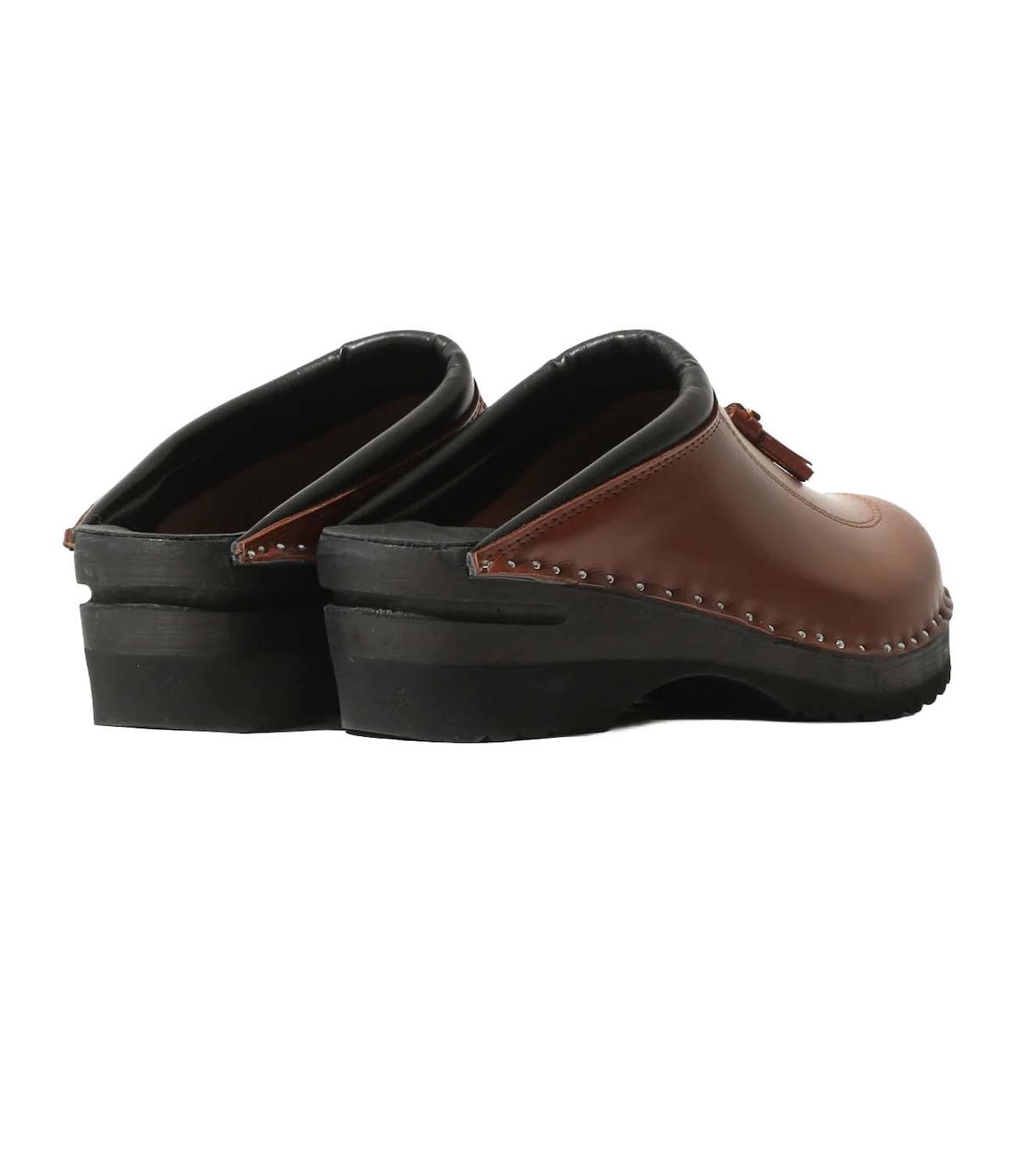 Needles × Troentorp / Swedish Clog - Tassel / Smooth (Brown) ヒール