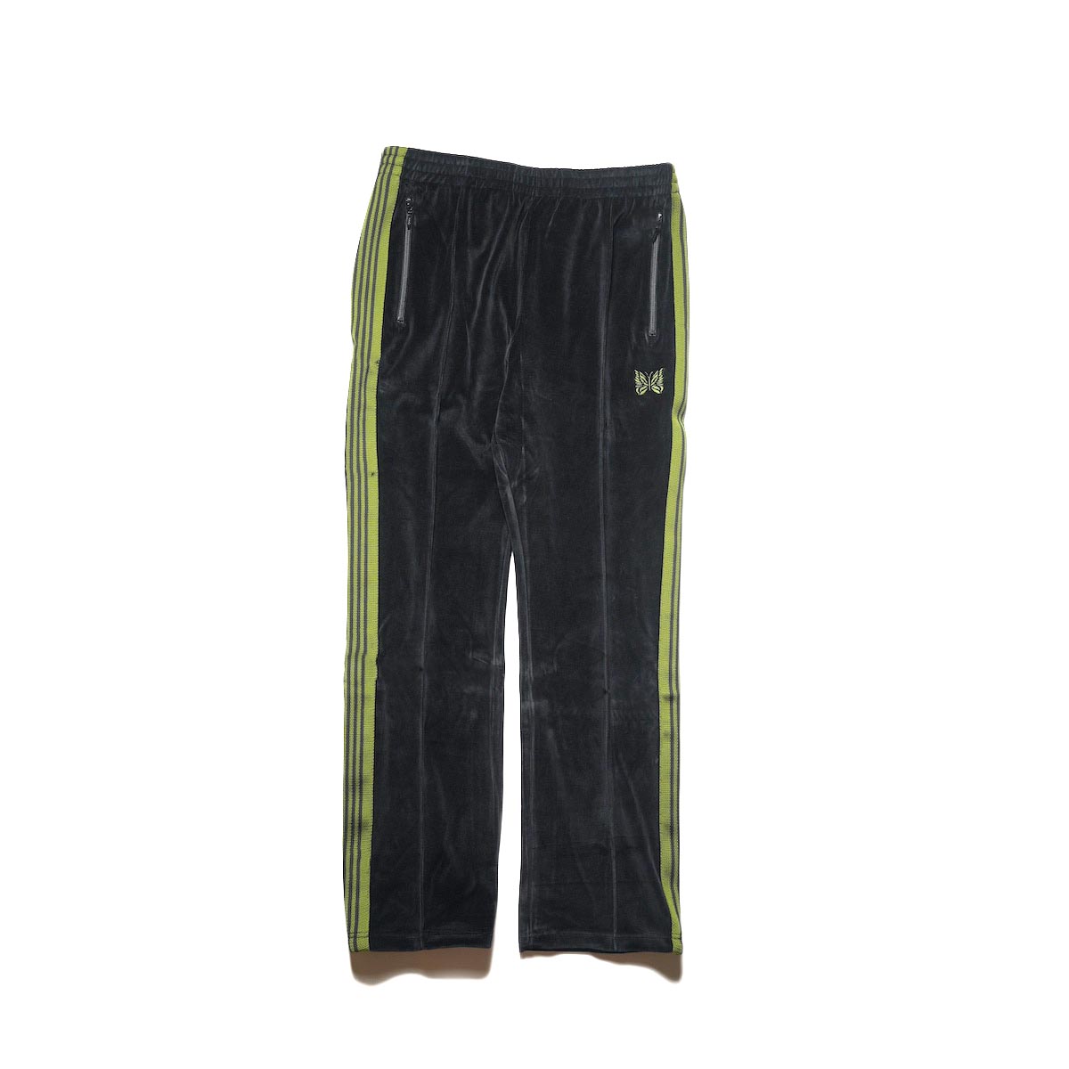 Needles / Narrow Track Pant - C/PE Velour (Black)