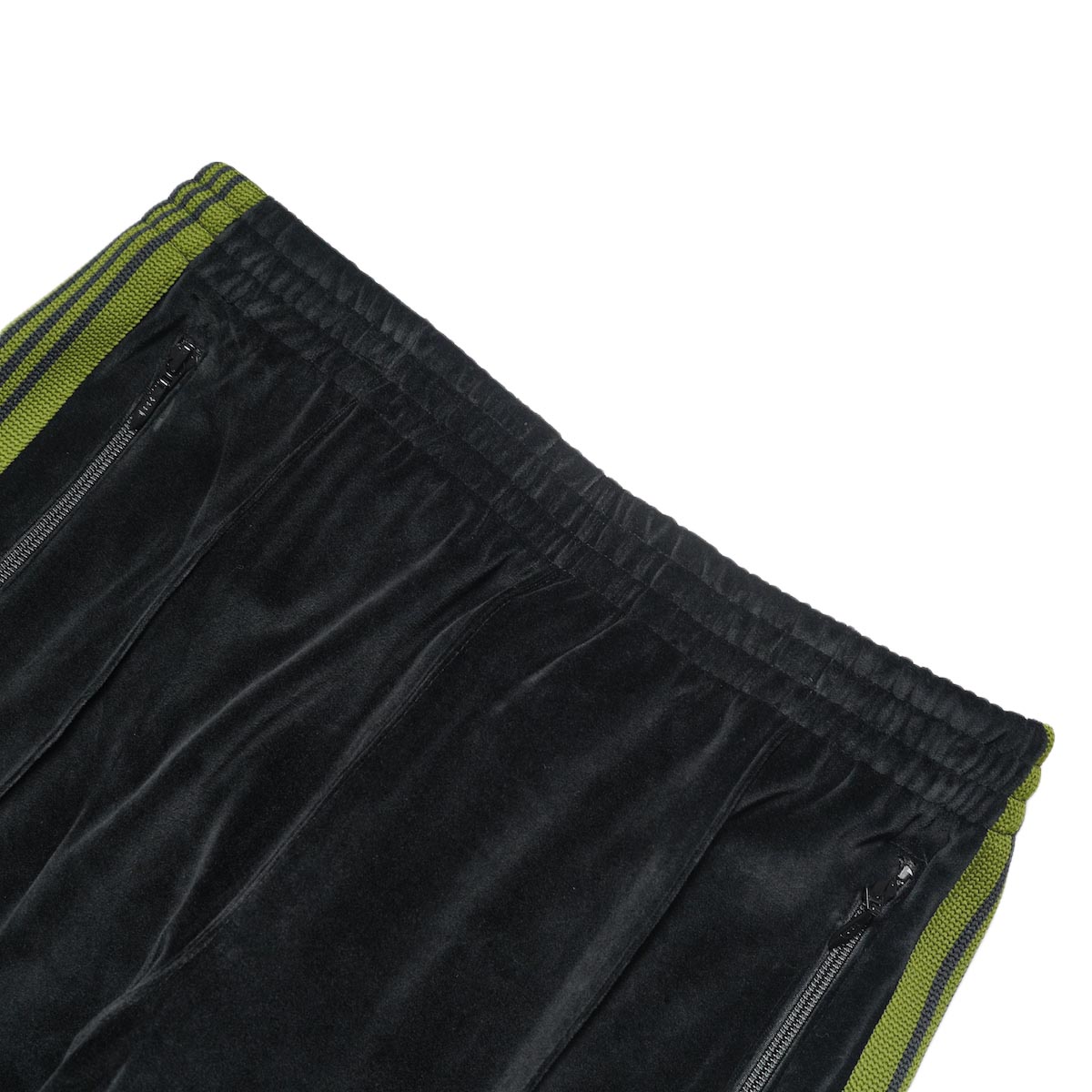 【23AW】needles ベロア トラックパンツ 黒×赤 XS 23AW】needles ベロア トラックパンツ 黒×赤 XS