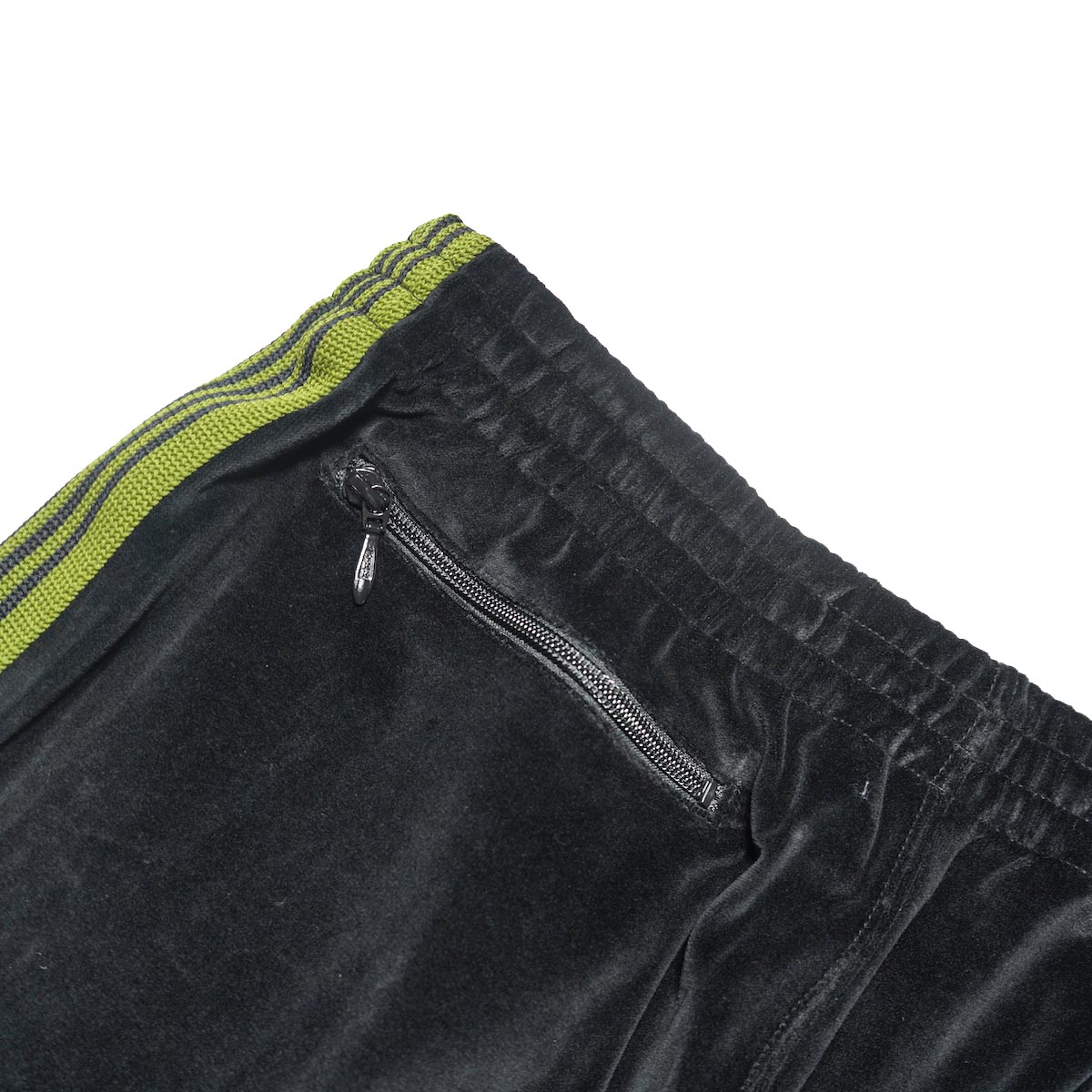 Needles / Narrow Track Pant - C/PE Velour (Black)背面ポケット