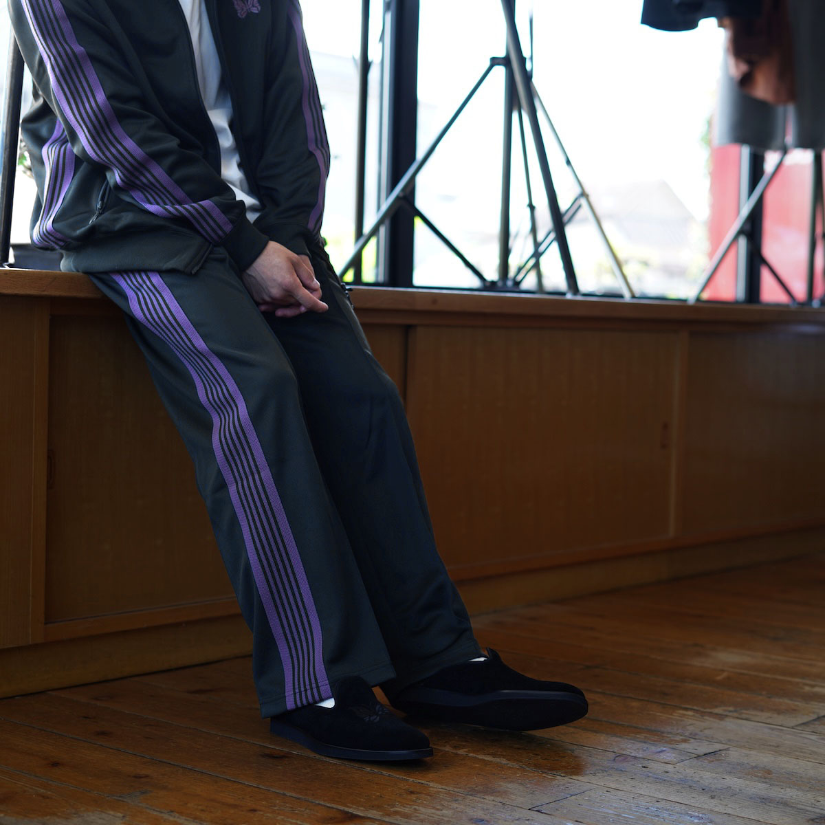 Needles / Track Pant - Poly Smooth (Green)