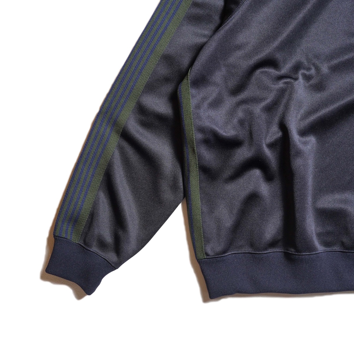 Needles / Track Crew Neck Shirt - Poly Smooth (Navy)