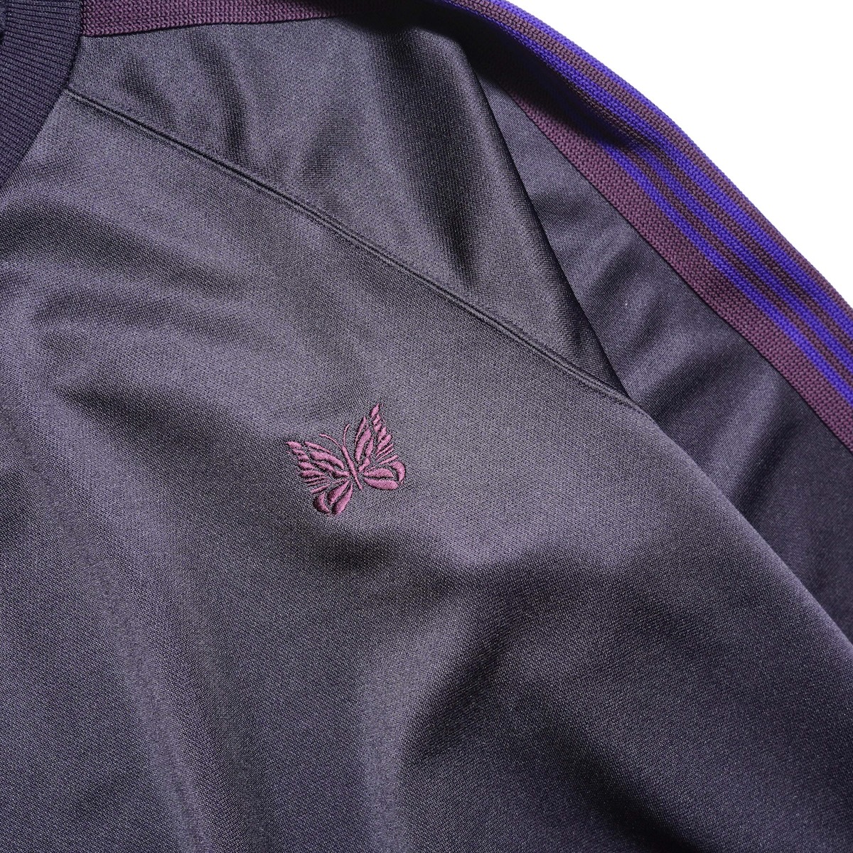 Needles / Track Crew Neck Shirt - Poly Smooth (Purple)