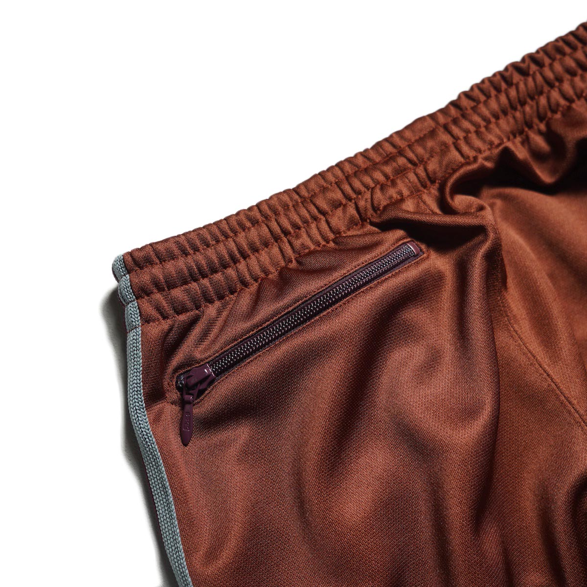Needles / Track Pant - Poly Smooth (Rust)