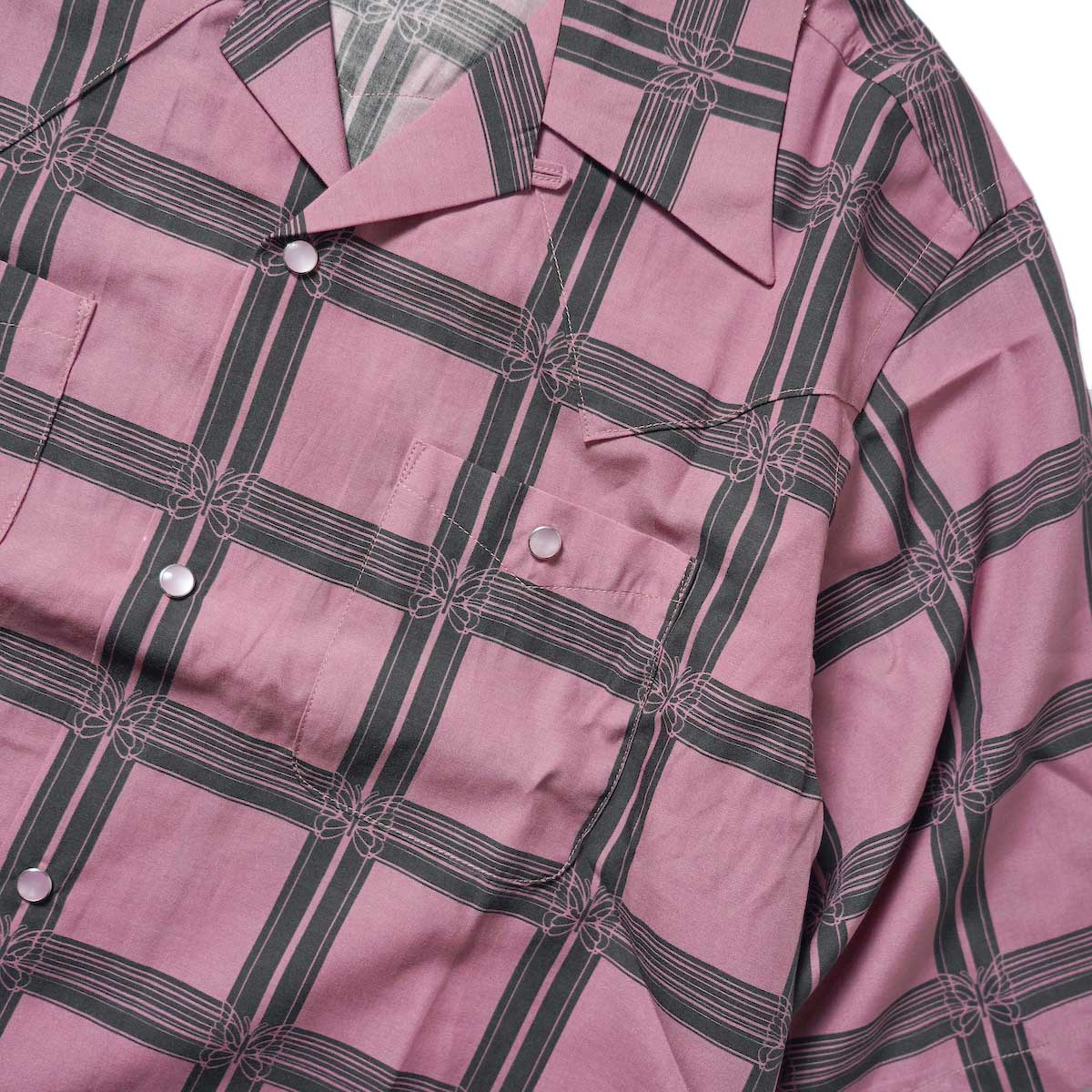 Needles / S/S Cowboy One-Up Shirt - R/C Lawn Cloth / Papillon