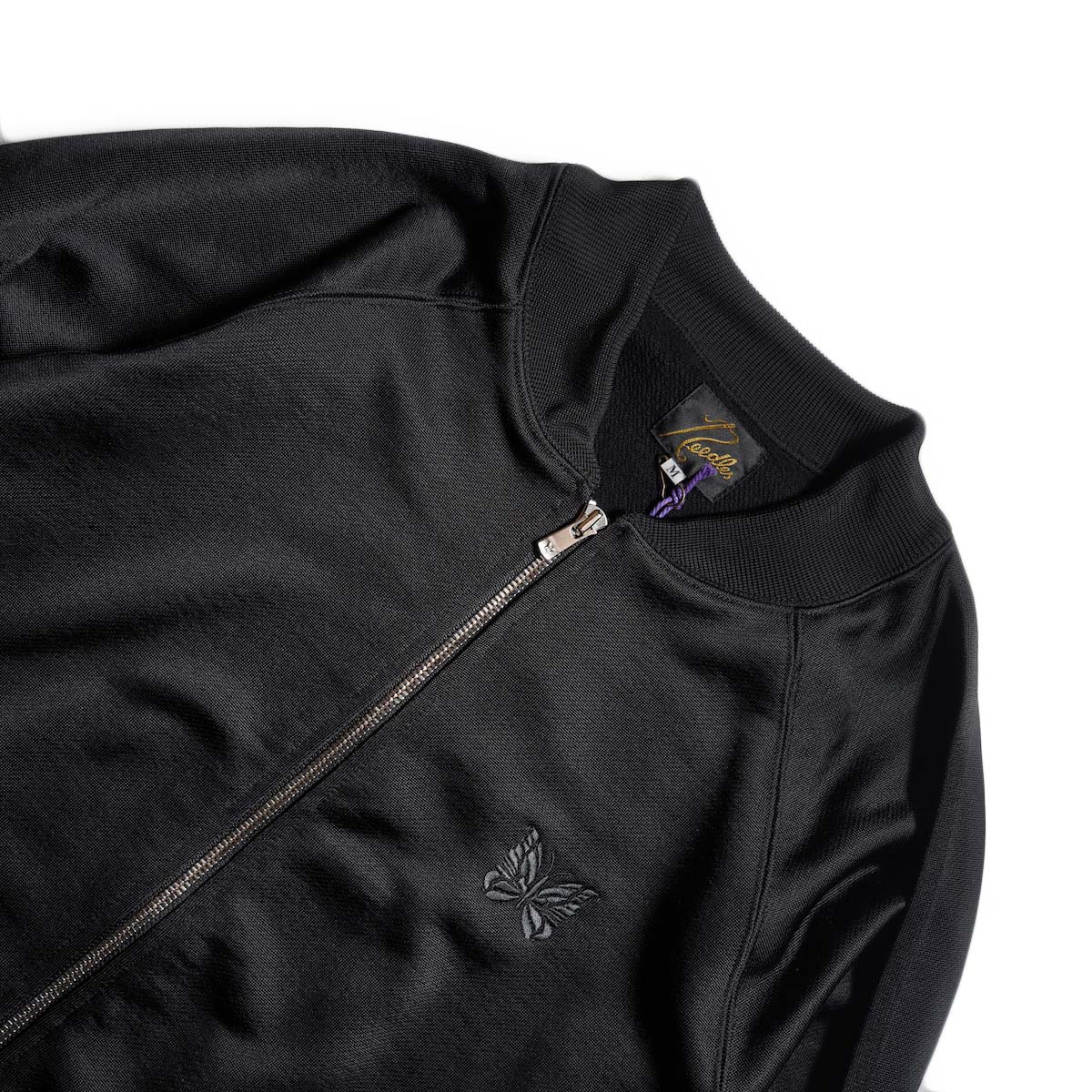 ジャケット・アウター NEEDLES DOLMAN SLEEVE TRACK JACKET NEEDLES Dolman Sleeve Track Jacket - Poly Smooth [Black]