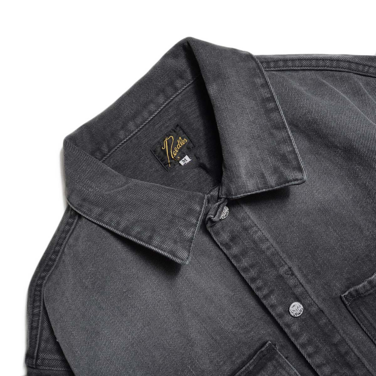 Needles / Frisco Jacket - Heavy Twill (Black) 襟元