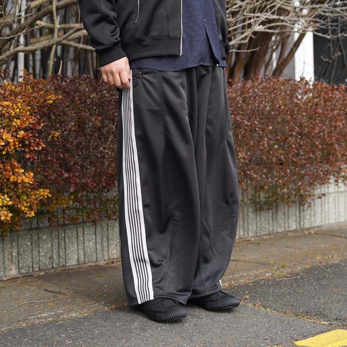 Needles / H.D. Track Pant - Poly Smooth (Charcoal)